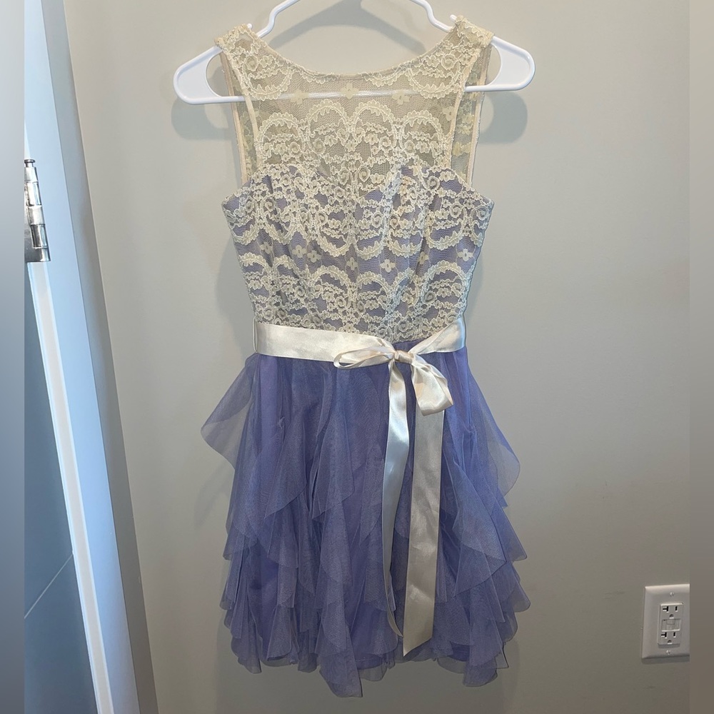 Sleeveless Lacey Ruffle Dress
